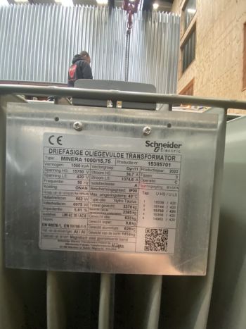Transfo 1000 KVA 15750 V Schneider