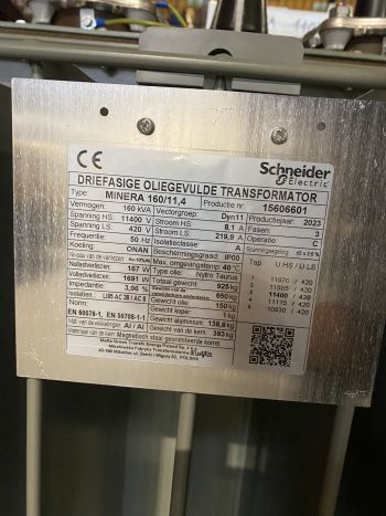 Transfo 160 KVA 11400 V Schneider